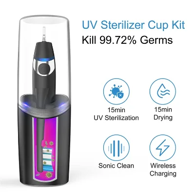 UV Steriliaztion Kit Private Label EMC RoHS Travel Electric Toothbrush Rechargeable Dental Electric Toothbrush