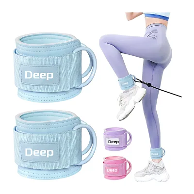 Ankle Strap for Cable Machines and Resistance Bands, Work Out Cuff Attachment for Home & Gym, Booty Workouts