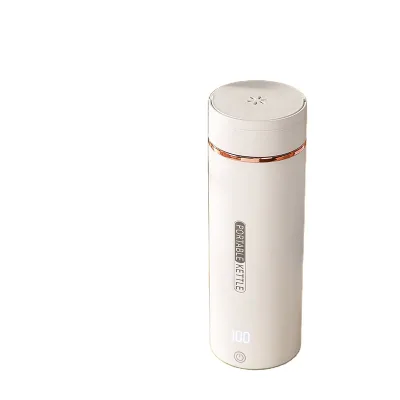 450ML Double Wall Stainless Steel Travel Mug Thermal Heating Vacuum Insulated Smart Water Bottle Temperature Modern Home Adults
