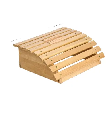 Foot Rest for Office, Bamboo Wooden Under-Desk Footrest, Office Foot Rest Stabd