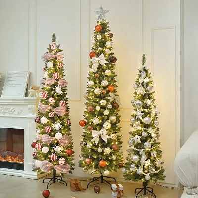 Treenew Arrival High Quality Foldable Artificial Christmas Tree Christmas Tree Glowing Pencil Pack Lights Christmas Decorations