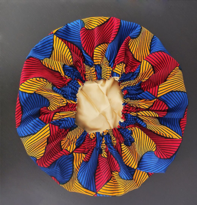 African 2020 High Fashion Many Colors Available African Wax Print Bonnet with Satin Lining Cotton African Ankara Bonnet