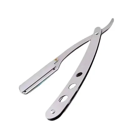 Classic Stainless Steel Cutting Razors for Barbers Salon Professional Shaving Razor Blades for Men's Beard Cleaning