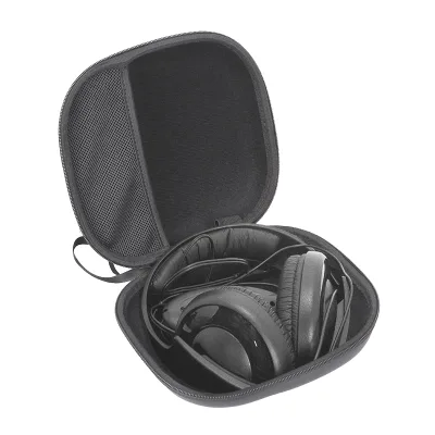Custom Shockproof Waterproof Earphone Bag Protective Case Dustproof Design Headset Earphones EVA Travel Zipper Closure