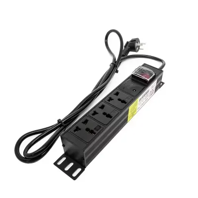 Professional 3-Outlet PDU Surge Protector with POE Function 250V/10A Stackable Design ≤25ns Response 36M Warranty