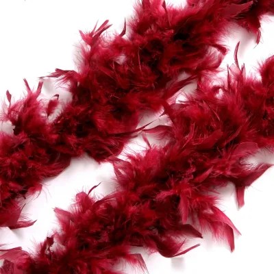Turkey Feather Plush Strips for Children DIY Craft Supplies Stage Performance Decoration 2.16m