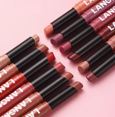 New Arrivals OEM 12 Colors Velvet Lipstick Matte Waterproof Lipstick Private Label