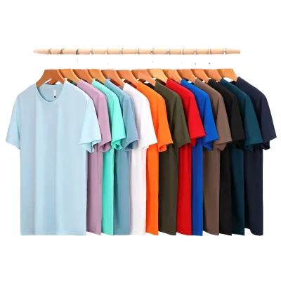 Hot Selling Customized Color & Logo Printed Jersey Casual Anti-Wrinkle Breathable Eco-Friendly 100% Polyester T-Shirt