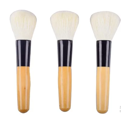 White Goat Hair Cosmetic Powder Brush High Quality Makeup Powder Brush Private logo Best Bronzer Brush Powder Makeup Brushes