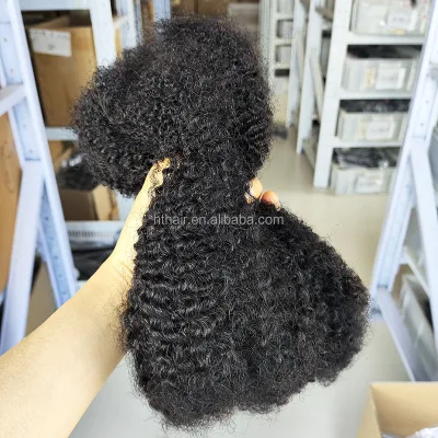 50g Afro Kinky Bulk Human Hair for Braiding Soft 4c Afro Kinky-Curly Human Hair for Mini Twists,Dreadlocks Extensions