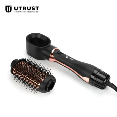 Multi-Functional Hair Brush Hot Air 5 in 1 Hair Straightener Blow Electric Blowout Brush