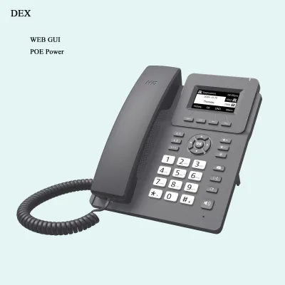 Good Price Feature-Rich HD Audio SIP Cordless for Call Centers ODM OEM POE VoIP IP Telephone