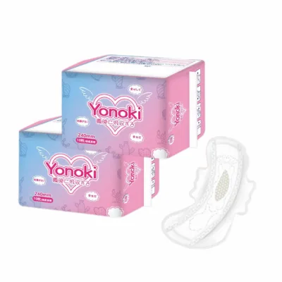 Wholesale Low Price Cool Feeling Premium Breathable Ultra Thin Super Absorbency Soft Cotton Top Sheet ISO9001 Disposable Winged