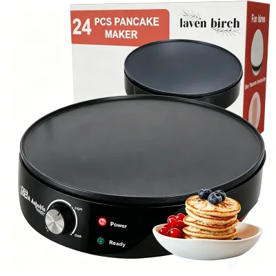 Anbolife Factoey Crepe Maker 1000W Adjustable Temperature Fixed Non-stick Plate OEM ODM