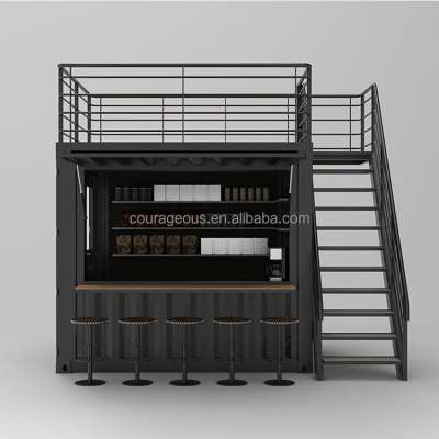 Shipping Container Juice bar Container Coffee Shop bar Grounded Container bar and Cafe Menu