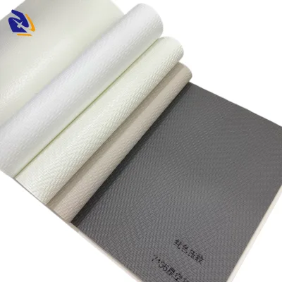 Solid Color Woven Embossed PP Film, Zero Formaldehyde Eco PP Furniture Film for Vacuum Press, PUR Lamination, Cabinet & Door