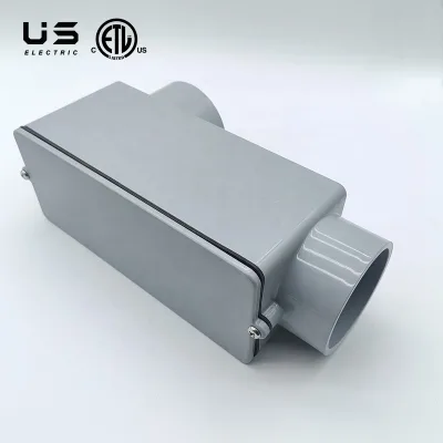 ETL Listed LB Type Pvc Conduit Outlet Body Conduits Fittings Schedule 40 3/4" Plastic Electrical Conduit Rigid Body for Usa