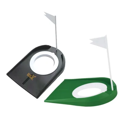Plastic Golf Putting Cup for Practice & Golf Putting HOLE Plate with Flag