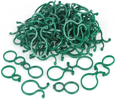 Adjustable Heavy Duty 8-shaped Plant Clips Plant Support Clips for Climbing Plants Outdoor