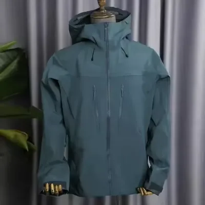 Unisex Custom Waterproof Hard Shell Ski Jacket Raincoat and Suit With Mountain Hood for Snowboarding for Winter Sports