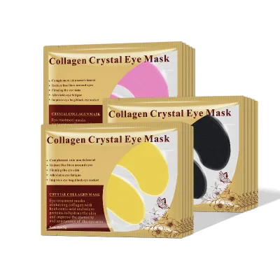 Wholesale gold collagen eye mask moisturizing moisturizing eye patch dry skin wrinkles Dark circles reduce hyaluronic acid