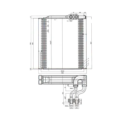 EV16132 OE 97139-A0900 97139-Q6900 Automotive air Conditioning Evaporator Coil for Ki a Creta/Seltos 15-20