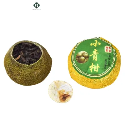 China Yunnan Fermented Ripe Puer Small Hand Made Green Tangerine Pu-erh Tea Ball