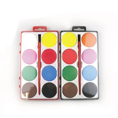 8 Palettes 4.0 Cm Watercolor Tablets Colors Solid Watercolor Set