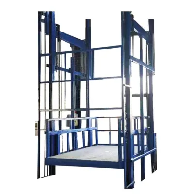 Simple Small Monorail Elevator Workshop Electro-hydraulic Guide Rail Lifting Cargo Elevator