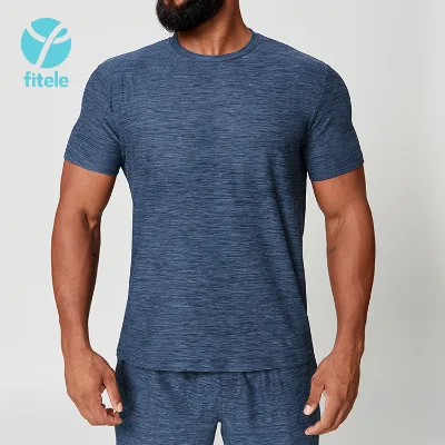 Custom Printed Solid Oversized Fitness Shirts 180g Fabric Quick Dry Gym Running Workout Shirt for Men Sports & Training