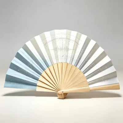 BSBH Eco-friendly Natural Wooden Hand Fan Foldable Open Close 23cm for Stage Show Dance Event