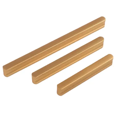 Long Extruded Brass Furniture Hardware for Bedroom Kitchen & Outdoor Dresser Handles and Drawer Pulls-Eco-Friendly & Durable