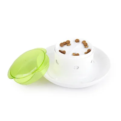 Interactive Press Down Treat Dispenser Dog Puzzle Toy for Slow Feeding and IQ Training