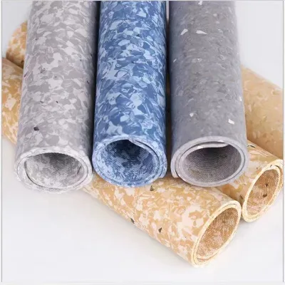 Homogeneous Pvc Vinyl Grey Concrete Fireproof Waterproof Plastic Carpet Flooring of Pvc Plastic Non-slip Roll
