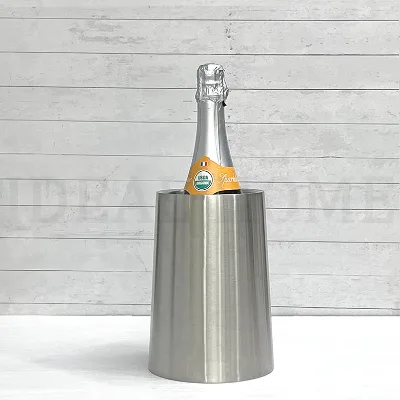 Stainless Steel Elegant Wine Bottle Chiller & for Cooler Insulated Wine Bucket with Can Cooler for Party Use
