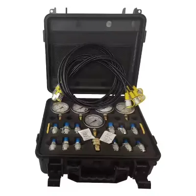 High Quality Excavator Hydraulic Pressure Gauge Testing Point Coupling Hydraulic Pressure Test Tools Hose Connector With Box