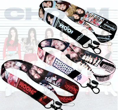 Wholesale Stock Ready CHOOM Printed Lanyard Phone Strap Kpop Idol Card Holder Strap Holding Keys ID Badges Lanyard