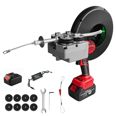 Cross-border Lithium-Battery Threading Machine-Multifunctional Electric Tool for Electricians 20-40m Cable Lengths Lightweight