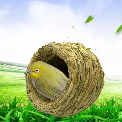 Durable and Environmentally Friendly Solid Pattern Bird Cage Straw Breeding Nest