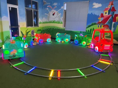 Manufacturer Direct 1+X Cabin Electric Track Train Set, Amusement Ride for Indoor Shopping Mall & Family Entertainment