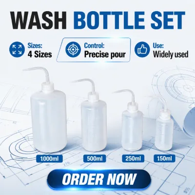 High Quality 250ML PP Plastic Laboratory Bottle for Water Alcohol and Oil Pot Usage Lab Bottles for Washing