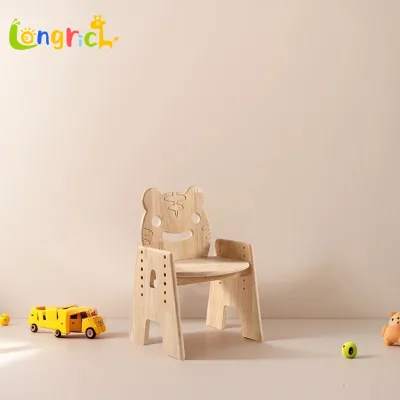 Montessori Solid Wood Step Stool for Preschool Durable Adjustable Toddler Seat for Classroom Living Room & Kitchen Use