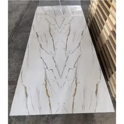 Waterproof and Flame Retardant Environmental protection Hotel Ktv Decoration Marble Pvc Wall Panel