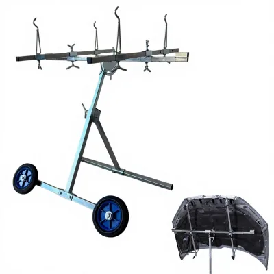 EVER LEADING 180-degree Rotating Automotive Body Panel Support Stand (LD-AU7009A) Steel Car Hood Bumper Support Adjustable