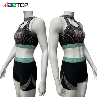 Hot Sales Custom Logo Free Design Cheerleader Costumes Girls Cheerleader Wear Tryout Outfit practice wear