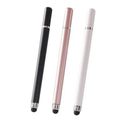 Factory Supply Screen Touch Drawing Capacitive Pen 2 in 1 Dual-use Active Capacitive Touch Screen Stylus Pen for ipad