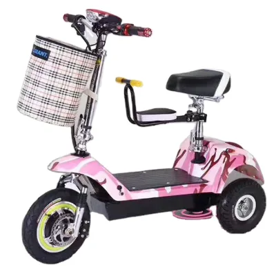3 Wheel Foldable Electric Three Wheel Streetbikes Scooter 350w 36V 25km/h