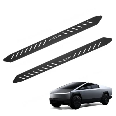 2024 Tesla Cybertruck Side Step Carbon Steel Black Running Board