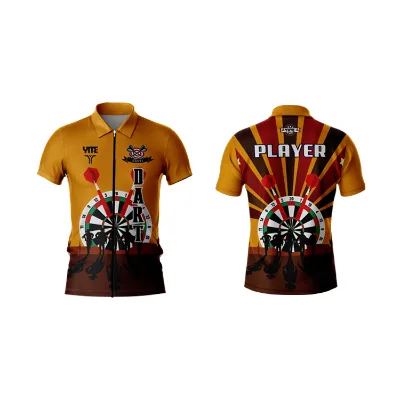 Wholesale Sublimation High Quality Custom Dart Shirt Polo Breathable Men Dart Shirts Jersey