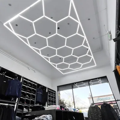 Brandon Dimmable Downlight Slim Led Recessed Ceiling Light Hexagonal Led Garage Light Led Office Industrial Work Working Light
